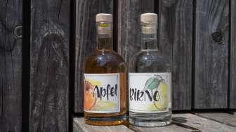 Flaschen des Liechtensteiner Edelbrands
