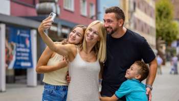 Familien-Selfie im Städtle